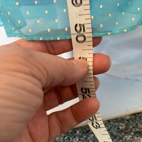 Vintage late 60s early 70s long blue dress. NWT. - Picture 13 of 16